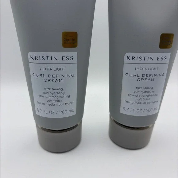 Kristin Ess Ultra-Light Curl Defining Cream New 6.7 FL OZ X2 - Picture 2 of 4